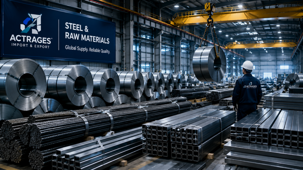actrages steel raw material