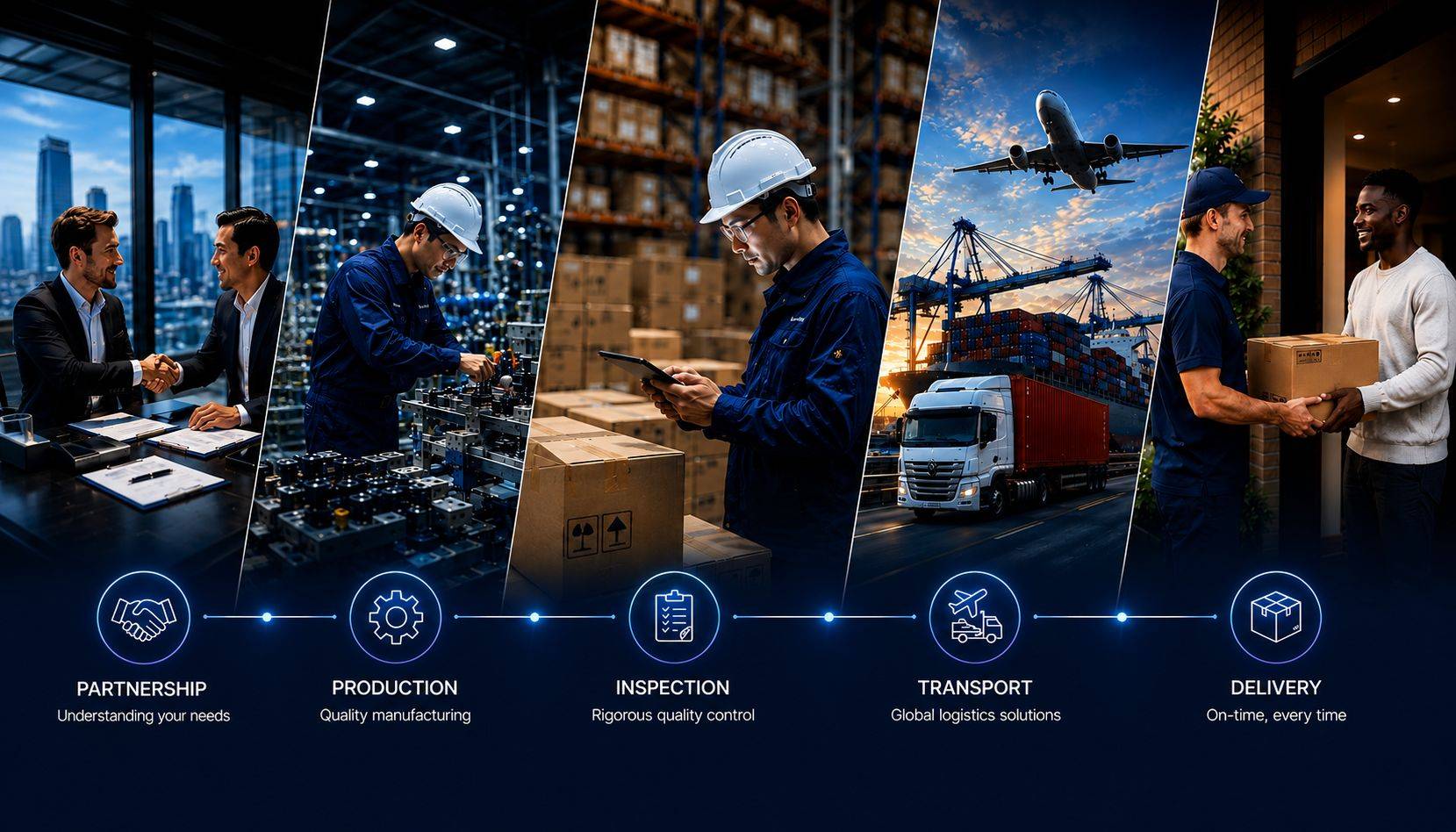 industrial steps process